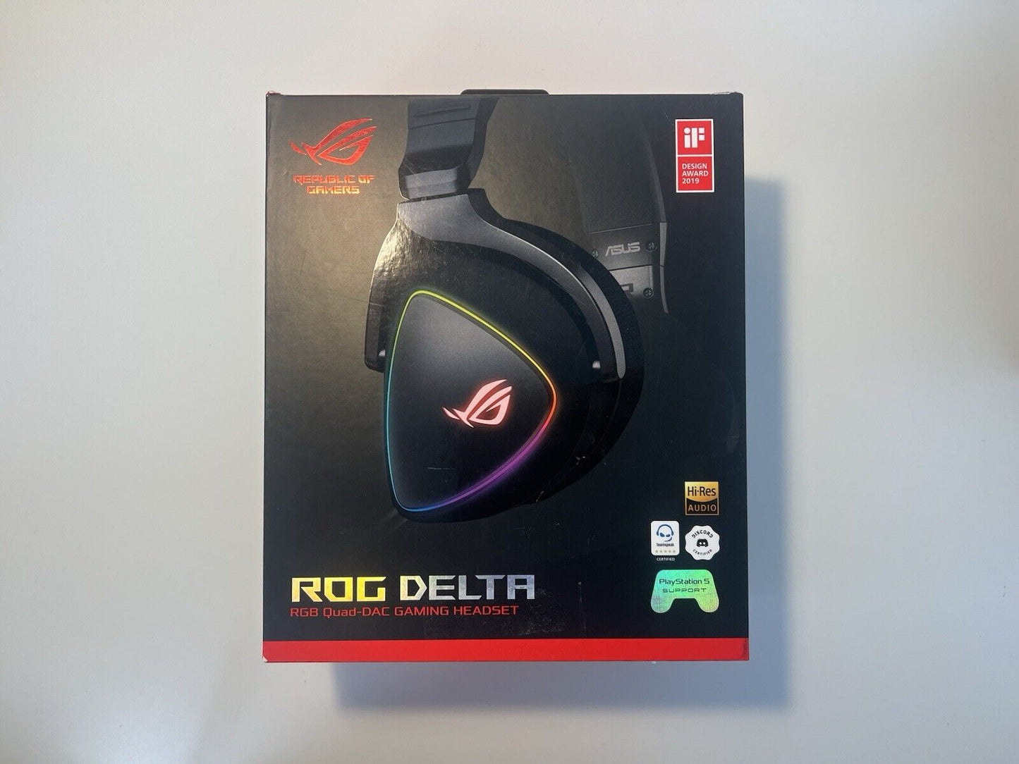 ASUS ROG Delta Gaming Stereo Over-Ear Headset (beleuchtet, USB Typ C, klappbar)