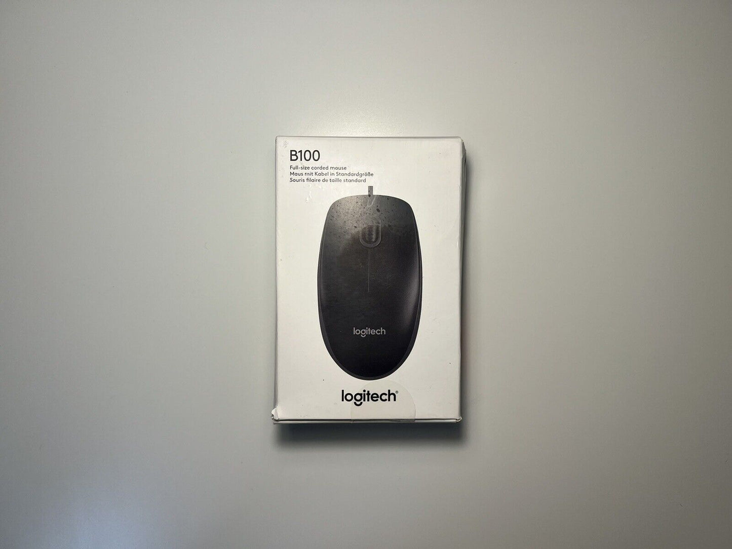 Logitech B100 Optische Maus 3 Tasten - Schwarz (910-003357)